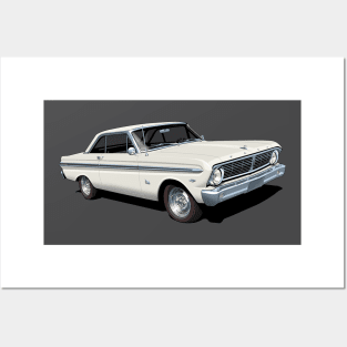 1965 Ford Falcon Futura in wimbledon white Posters and Art